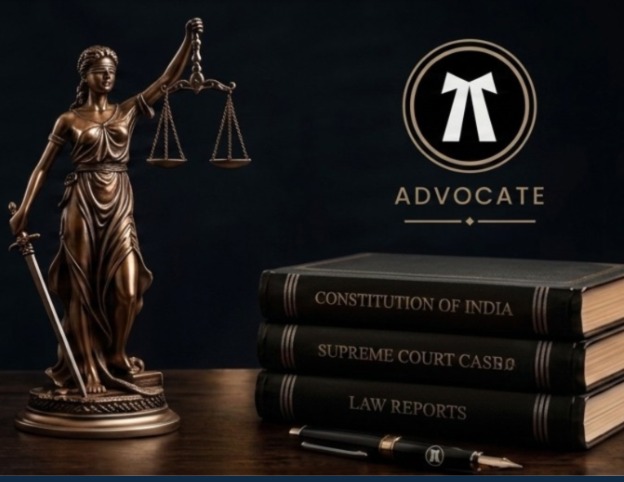Lady Justice with legal books